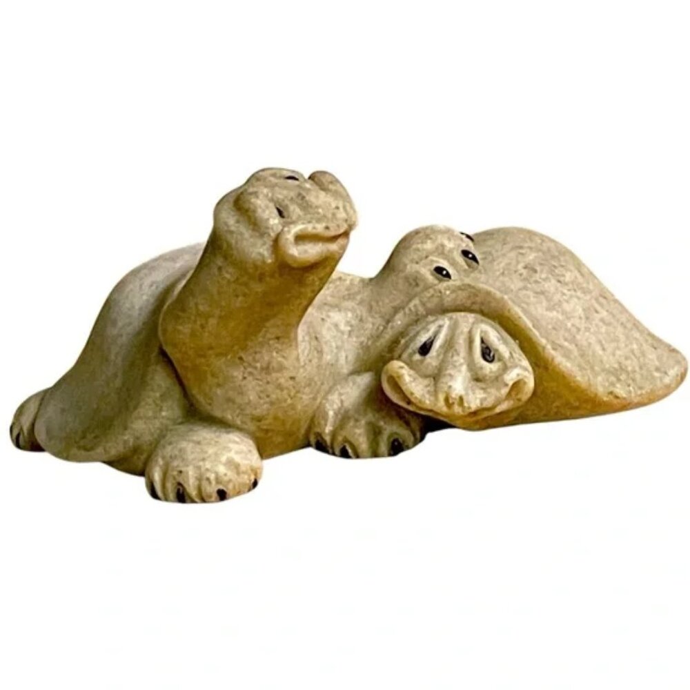 Vtg SECOND NATURE DESIGN Quarry Critters Trick & Treat are best friends c2000